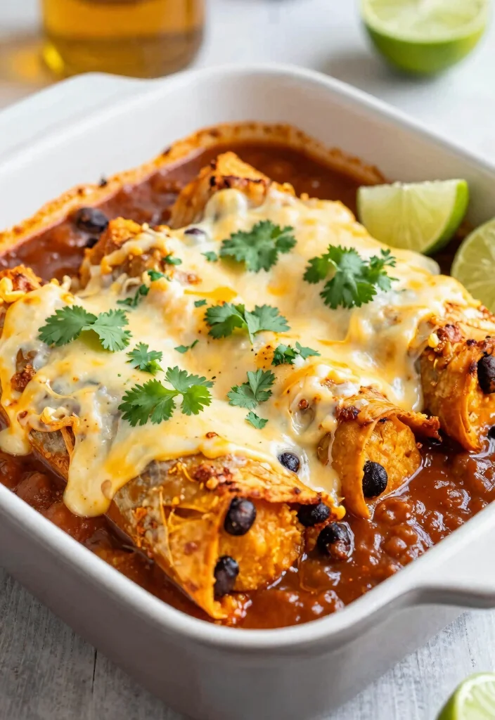 12 Vegetarian Dinner Recipes for Weeknights 6. Sweet Potato and Black Bean Enchiladas 0