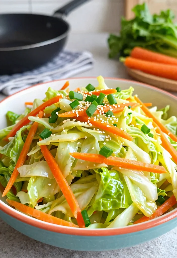 12 Vegetarian Food Recipes for Home Cooking 11. Cabbage Stir fry 0