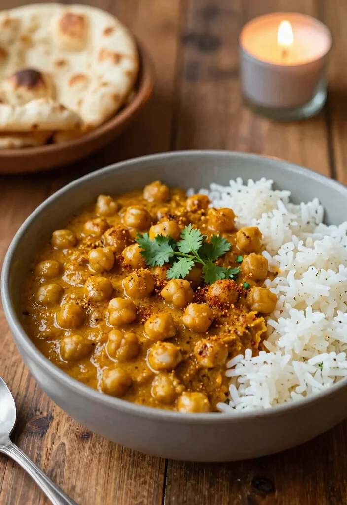 12 Vegetarian Food Recipes for Home Cooking 3. Chickpea Curry 0