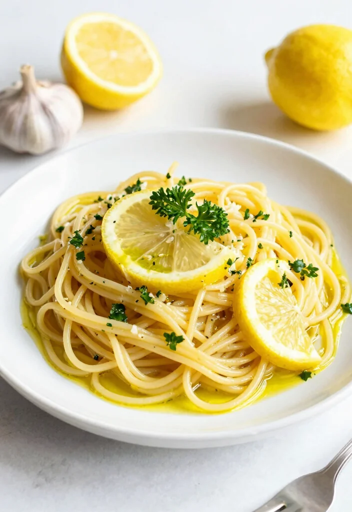 12 Vegetarian Pasta Recipes for Comfort Food 2. Zesty Lemon Garlic Pasta 0