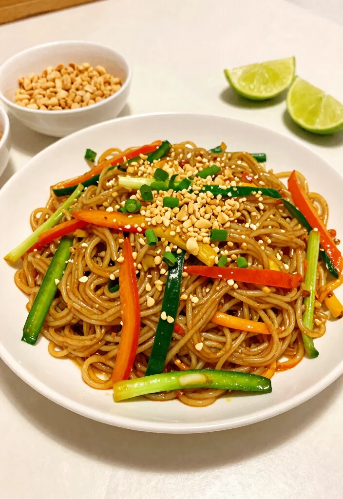 12 Vegetarian Pasta Recipes for Comfort Food 9. Thai Peanut Noodles 0