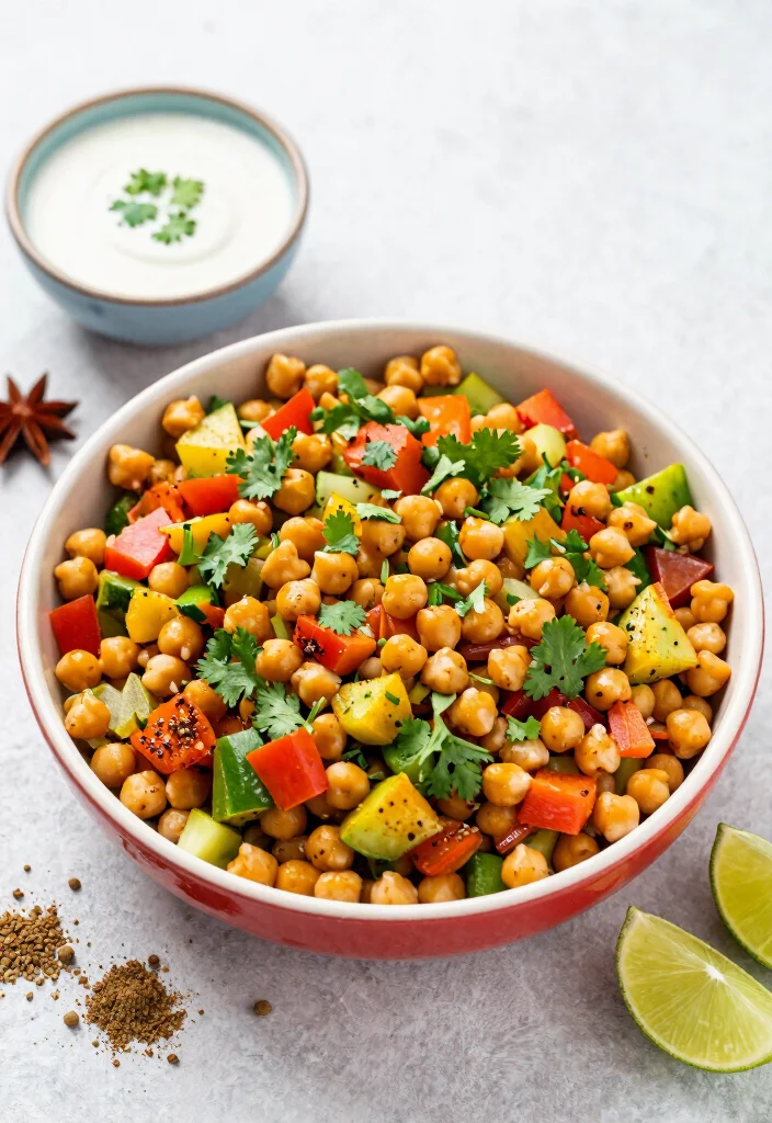 12 Vegetarian Potluck Recipes for Sharing 13 12 Vegetarian Potluck Recipes for Sharing 3. Indian Spiced Chickpea Salad 0