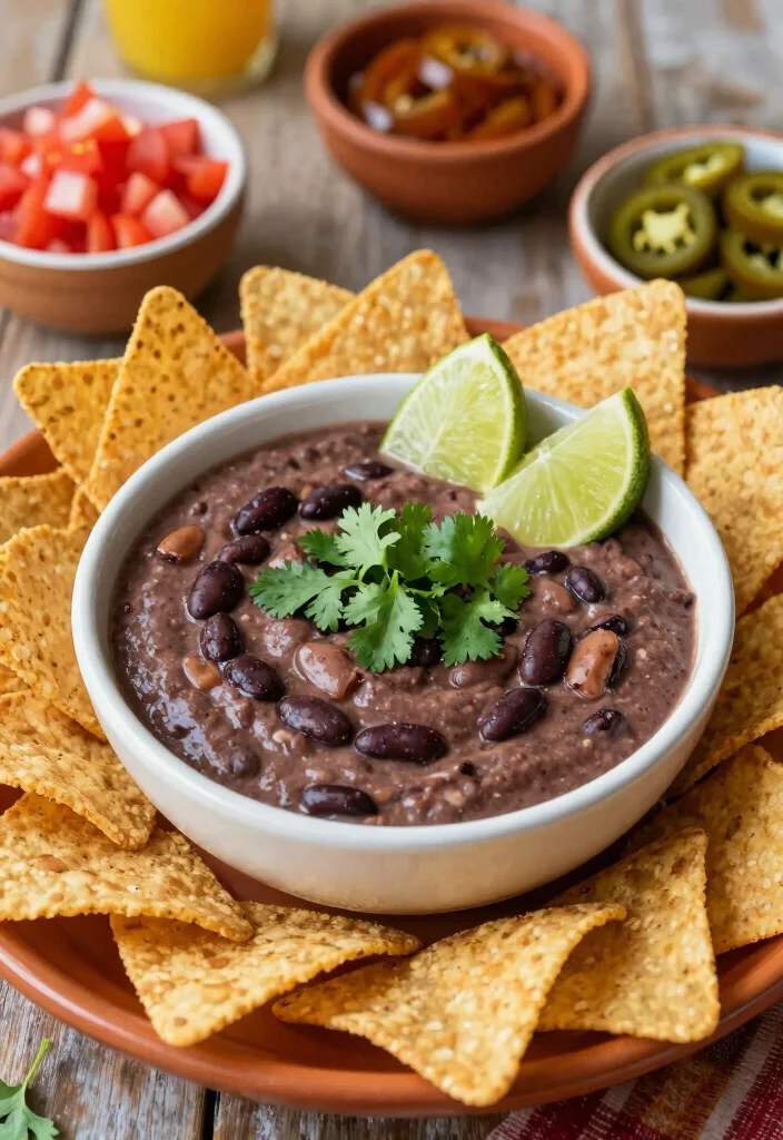 12 Vegetarian Potluck Recipes for Sharing 38 12 Vegetarian Potluck Recipes for Sharing 8. Mexican Black Bean Dip 0