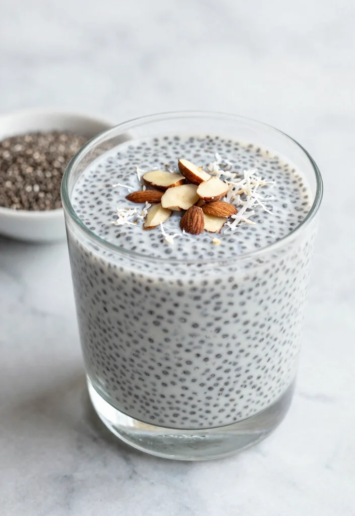 12 Vegetarian Protein Recipes for Strong Meals 12. Chia Seed Pudding with Almonds and Coconut 0