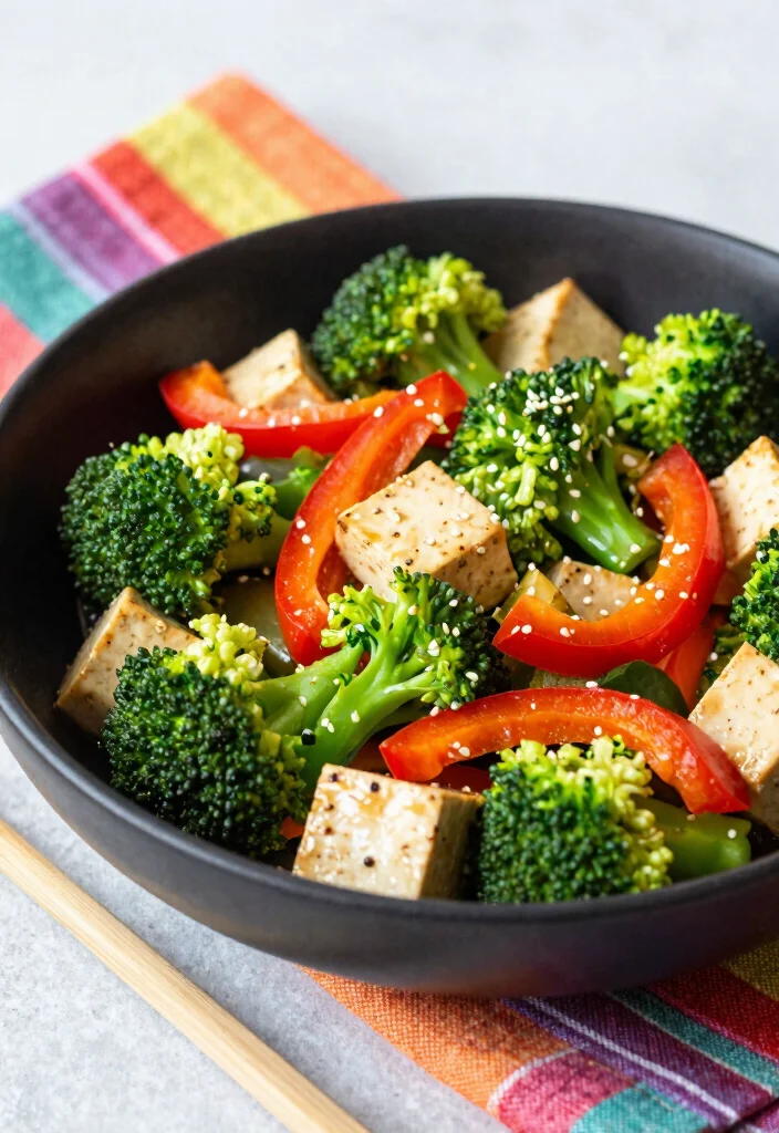 12 Vegetarian Protein Recipes for Strong Meals 4. Tofu Stir Fry with Broccoli and Bell Peppers 0