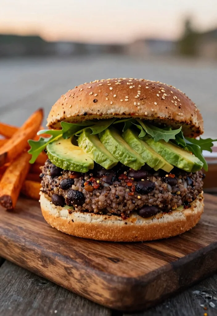 12 Vegetarian Protein Recipes for Strong Meals 5. Spicy Black Bean and Quinoa Burgers 0