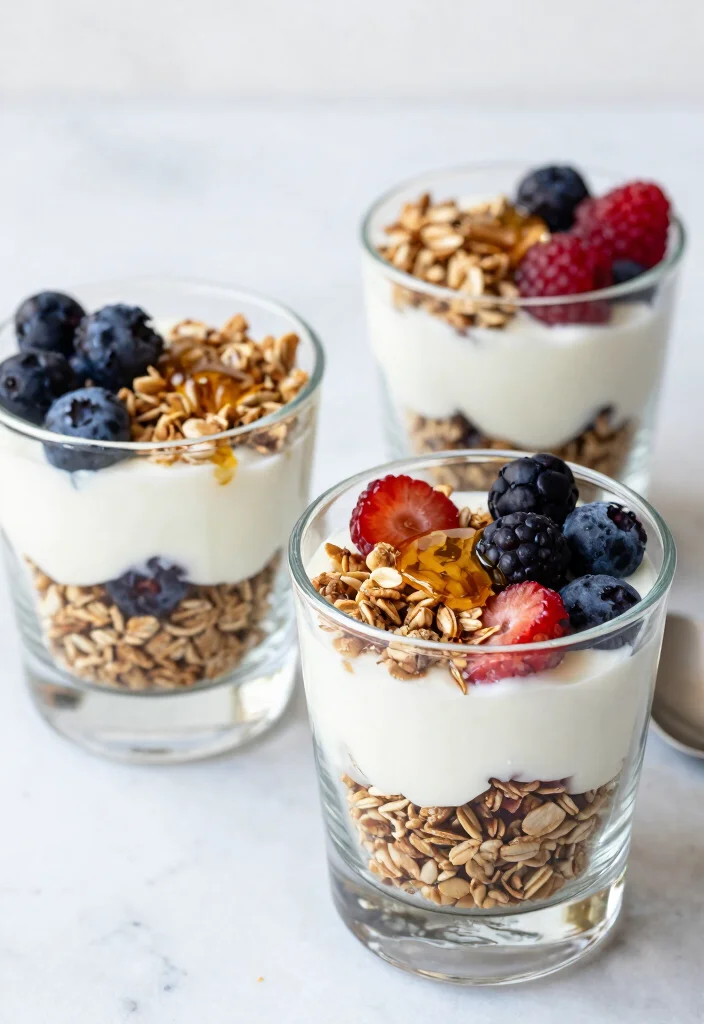 12 Vegetarian Protein Recipes for Strong Meals 6. Greek Yogurt and Berry Protein Parfait 0