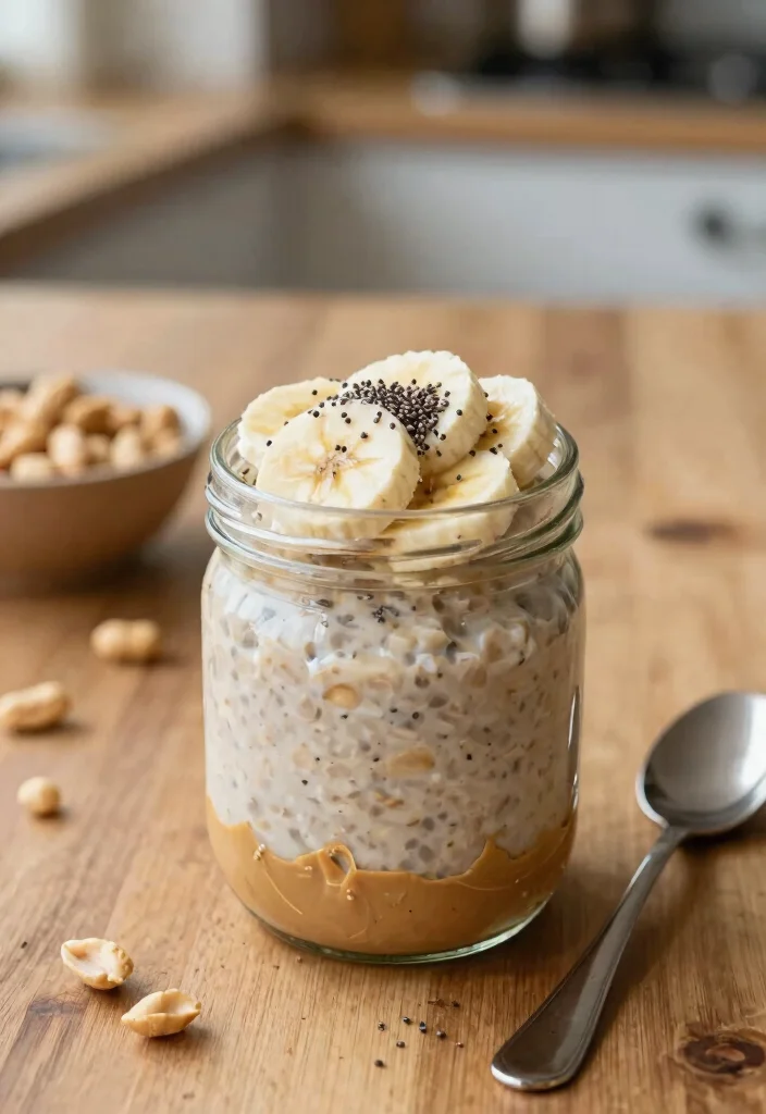 12 Vegetarian Protein Recipes for Strong Meals 9. Peanut Butter and Banana Overnight Oats 0