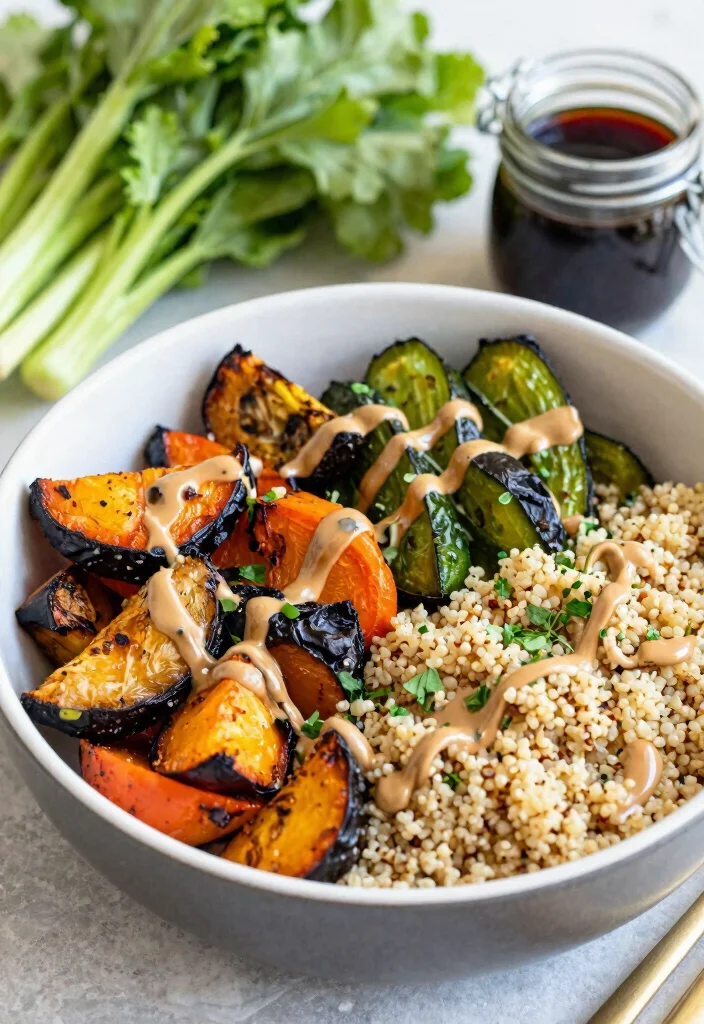 12 Vegetarian Recipes for Everyday Cooking 11. Roasted Vegetable Bowl 0