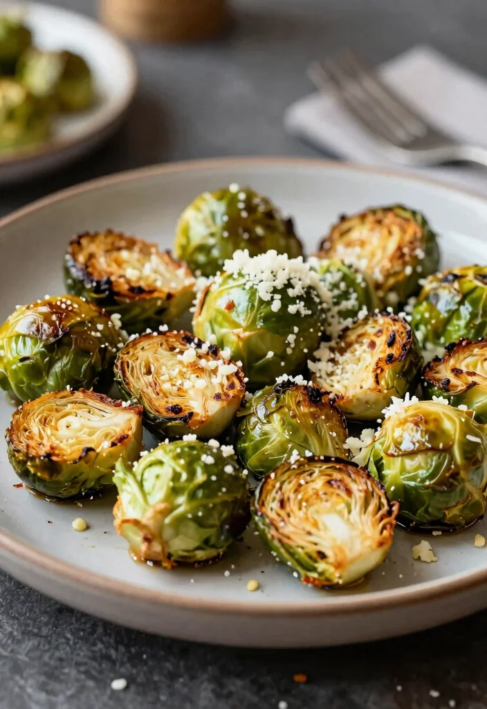 12 Vegetarian Recipes for Simple Meatless Cooking 10. Garlic Parmesan Roasted Brussels Sprouts 0
