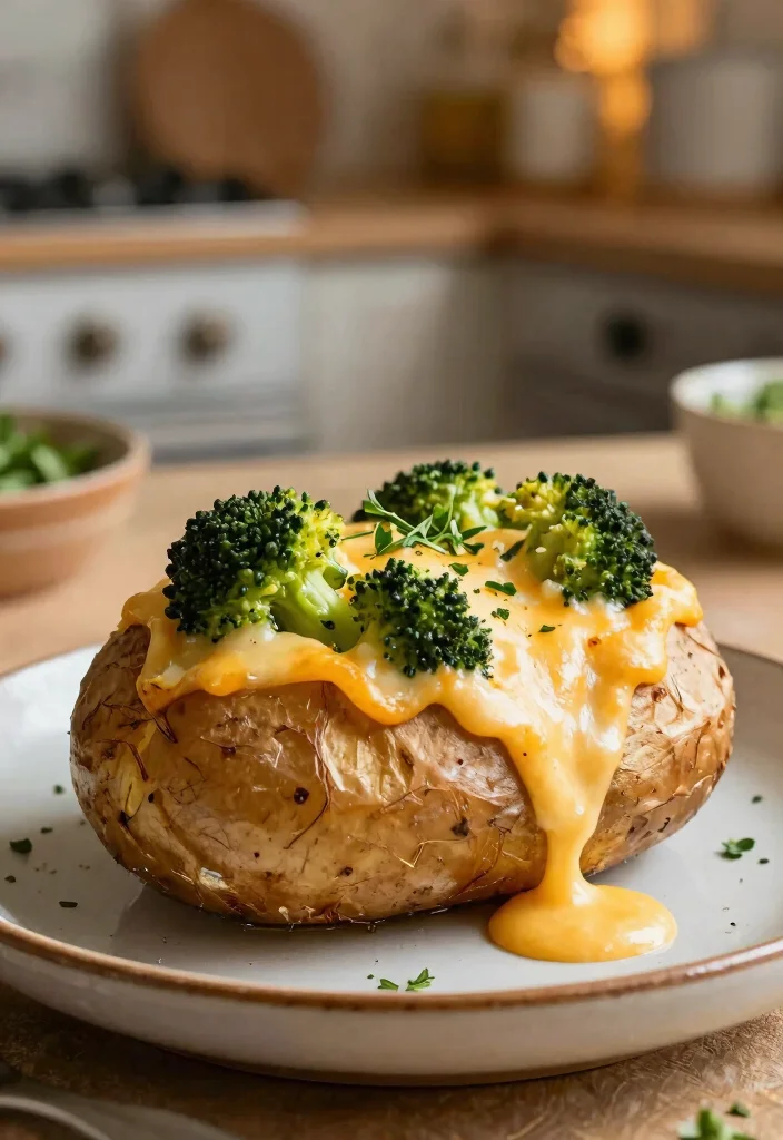 12 Vegetarian Recipes for Simple Meatless Cooking 12. Delicious Broccoli and Cheese Stuffed Baked Potatoes 0