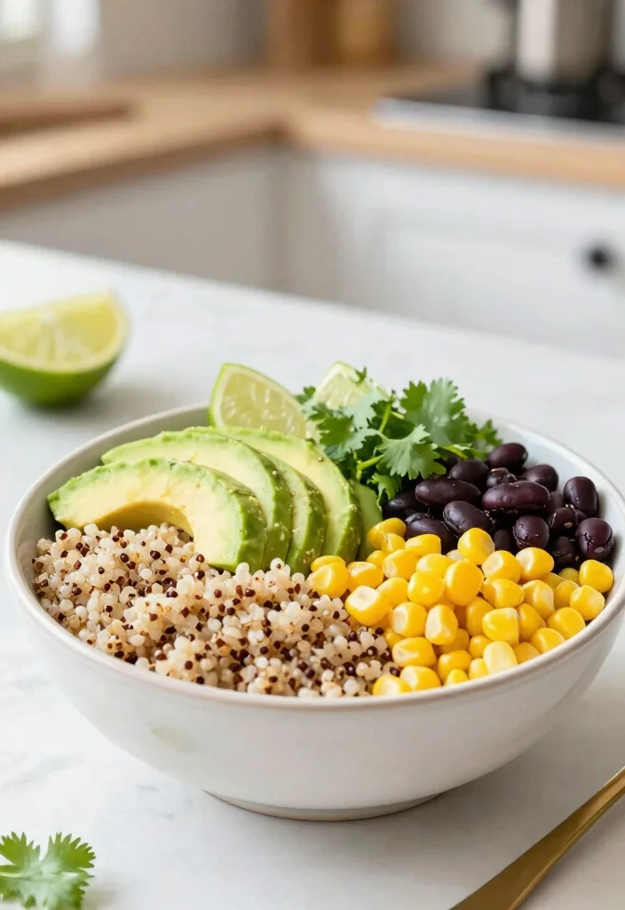 12 Vegetarian Recipes for Simple Meatless Cooking 4. Creamy Avocado Quinoa Bowl 0