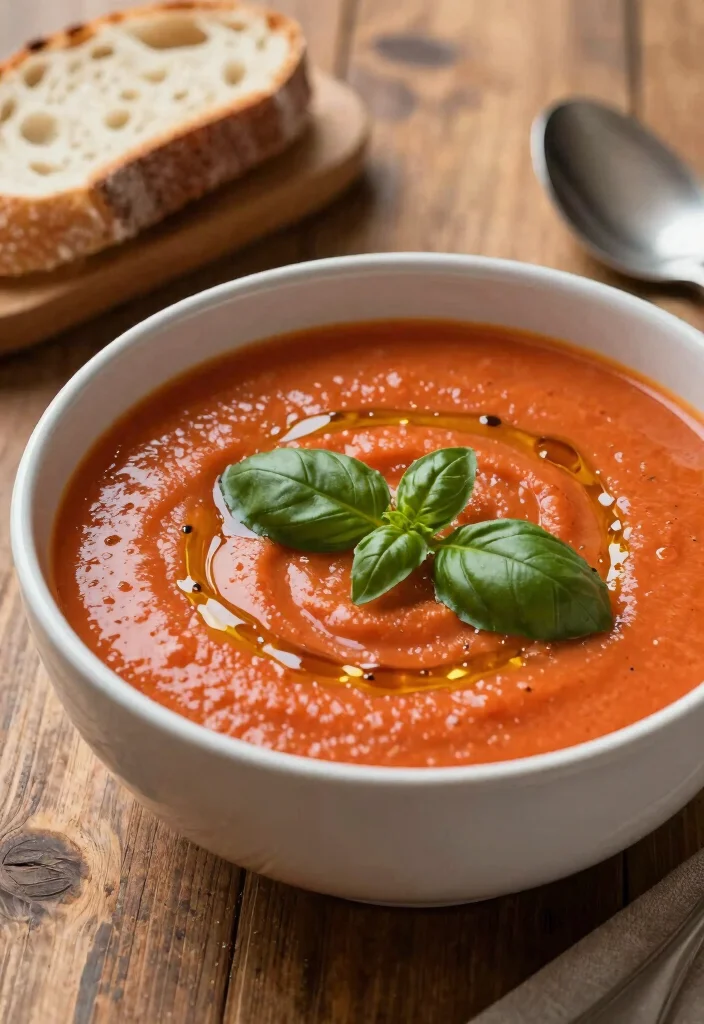 12 Vegetarian Recipes for Simple Meatless Cooking 7. Creamy Tomato Basil Soup 0