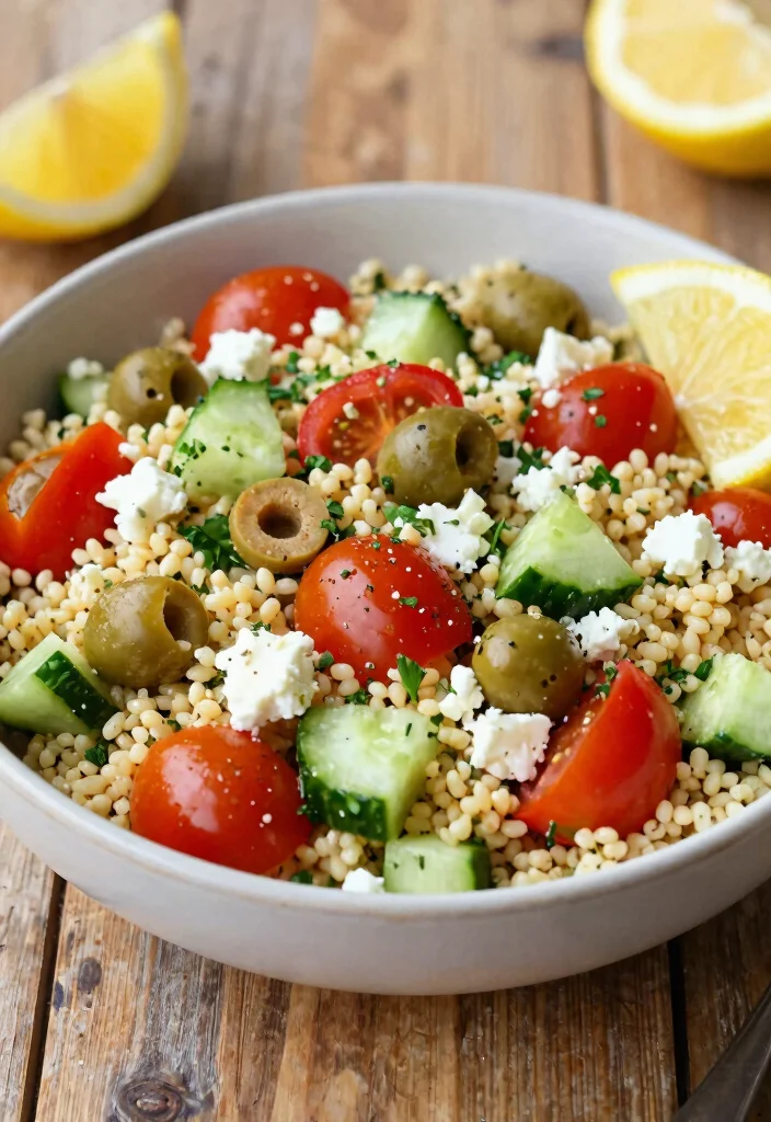 12 Vegetarian Recipes for Simple Meatless Cooking 9. Mediterranean Couscous Salad 0