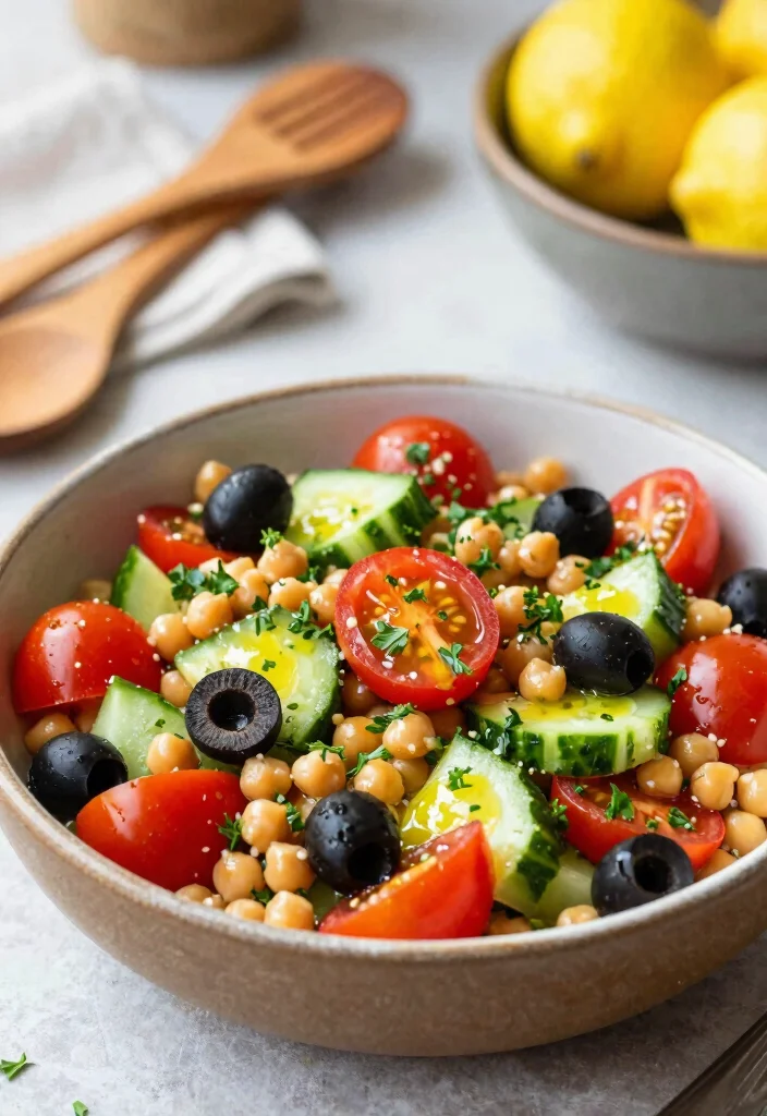 12 Vegetarian Salad Recipes for Light Meals 12 12 Vegetarian Salad Recipes for Light Meals 2. Mediterranean Chickpea Salad 0