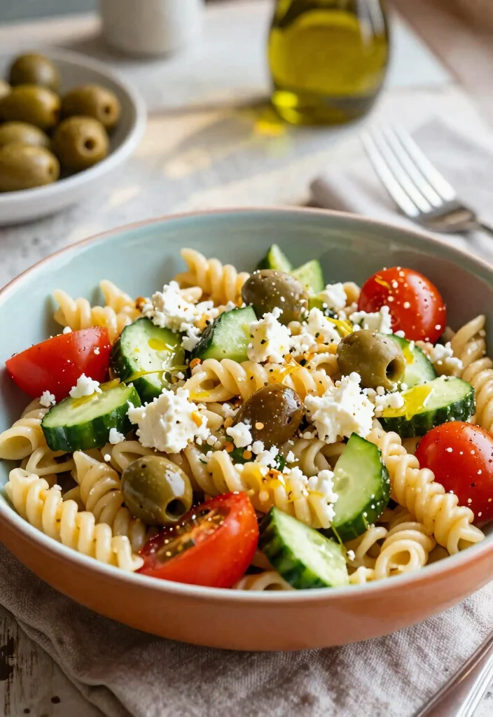 12 Vegetarian Salad Recipes for Light Meals 38 12 Vegetarian Salad Recipes for Light Meals 8. Greek Pasta Salad 0