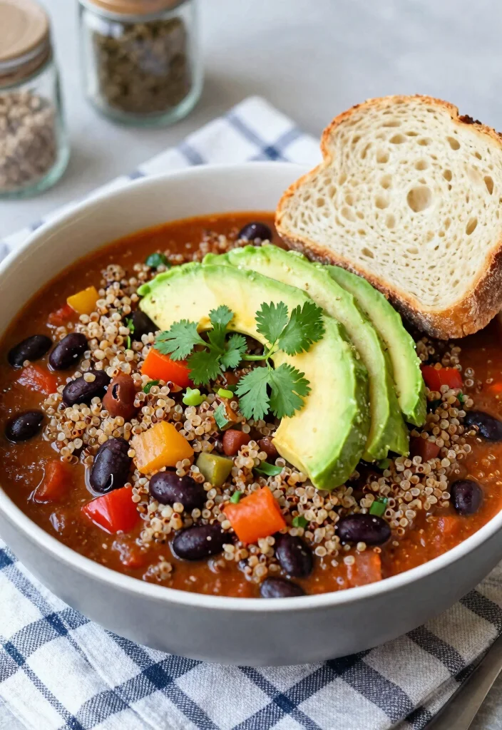 12 Vegetarian Slow Cooker Recipes for Easy Meals 3. Quinoa and Black Bean Chili 0