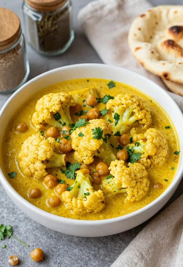 12 Vegetarian Slow Cooker Recipes for Easy Meals 9. Cauliflower and Chickpea Curry 0