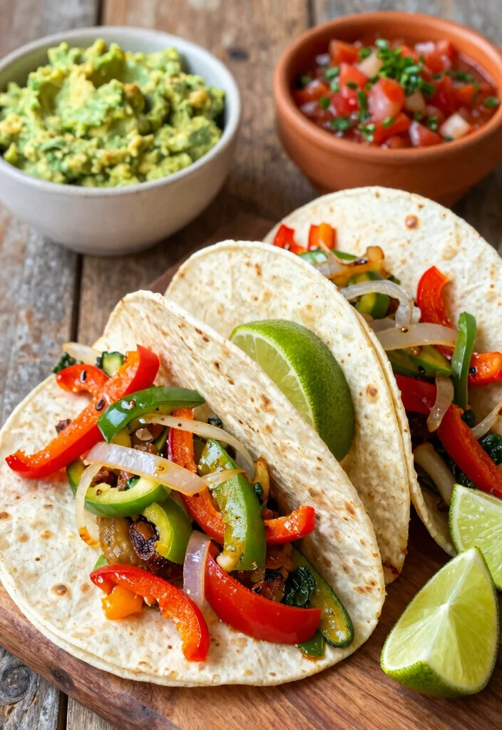 12 Vegetarian Taco Recipes for Fresh Flavor 10. Vegetable Fajita Tacos 0