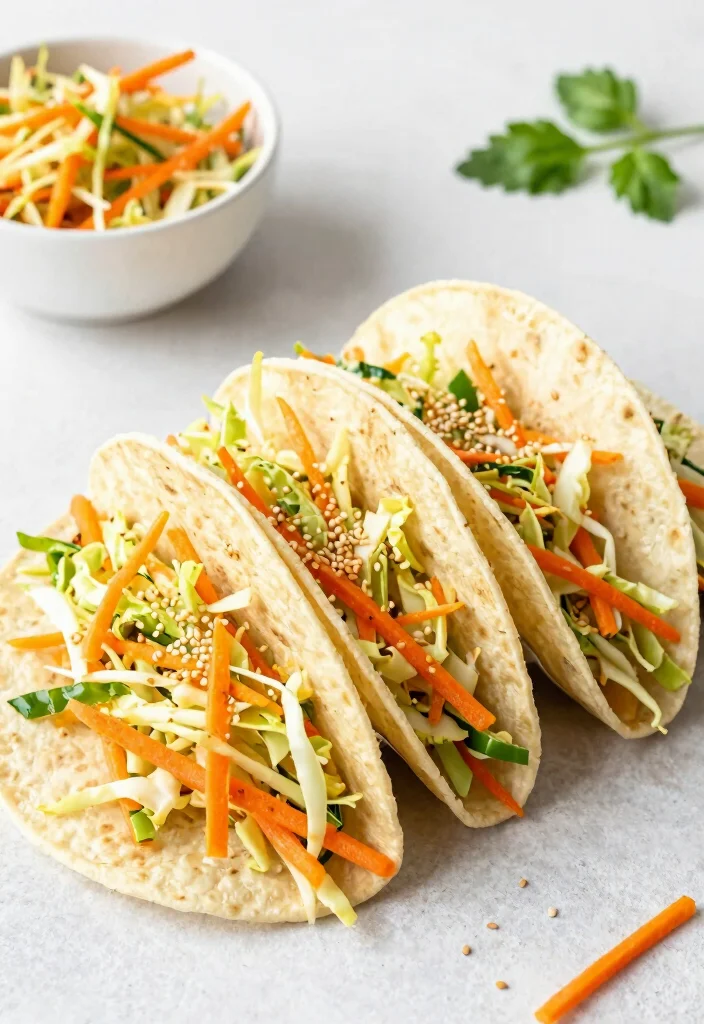 12 Vegetarian Taco Recipes for Fresh Flavor 12. Cabbage and Carrot Slaw Tacos 0