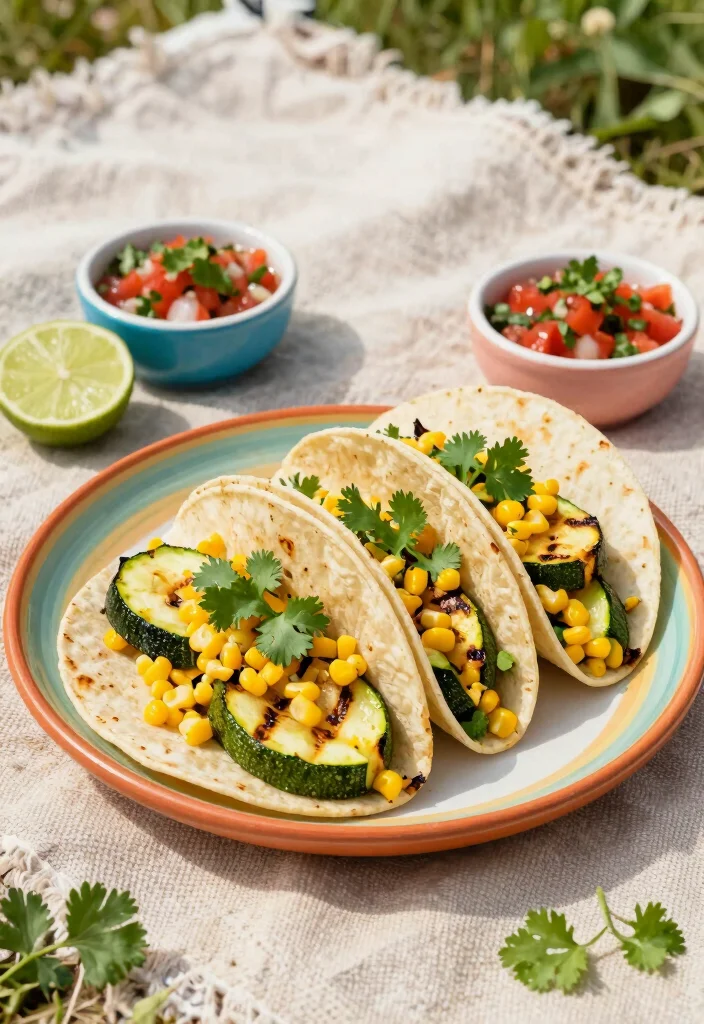 12 Vegetarian Taco Recipes for Fresh Flavor 4. Grilled Zucchini and Corn Tacos 0