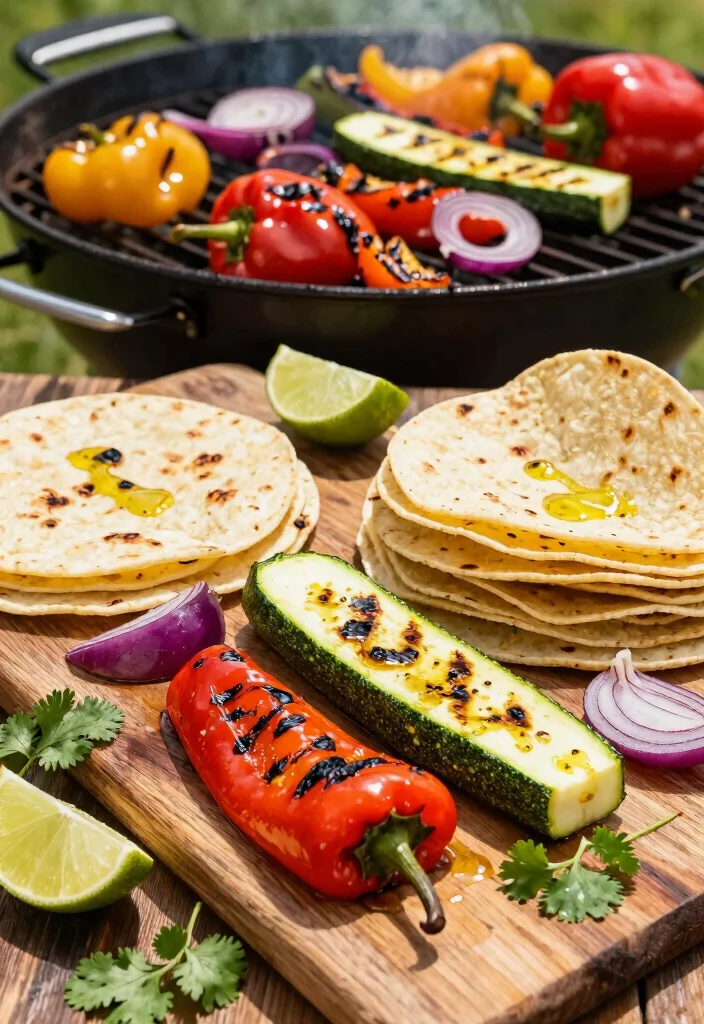 12 Vegetarian Taco Recipes for Meatless Nights 1. Grilled Vegetable Tacos 0