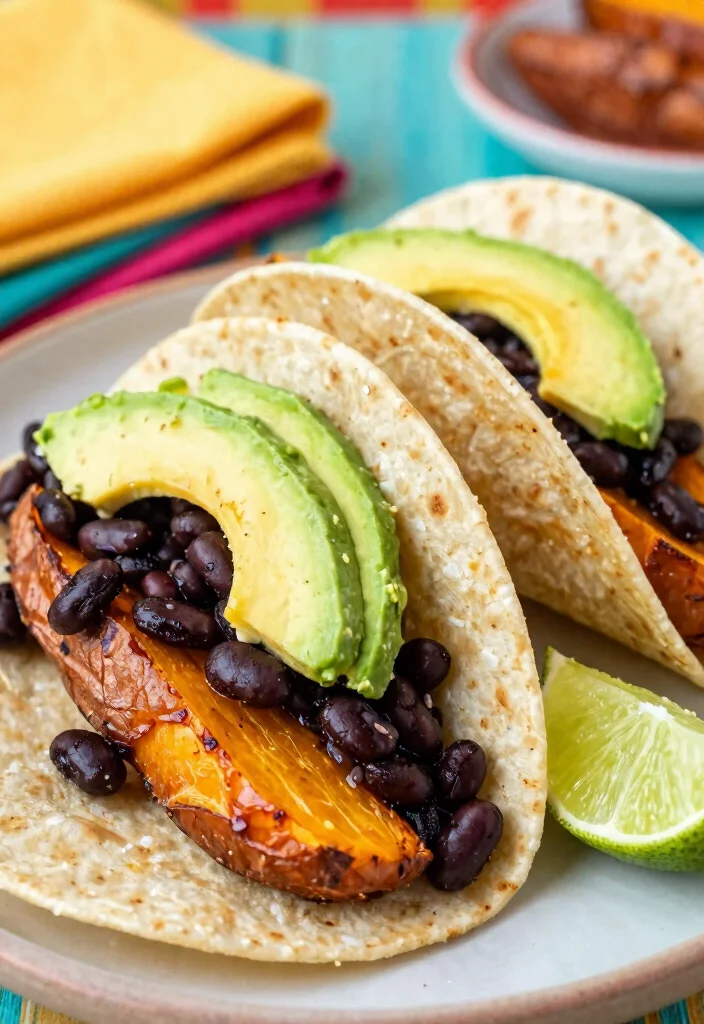 12 Vegetarian Taco Recipes for Meatless Nights 2. Black Bean and Sweet Potato Tacos 0