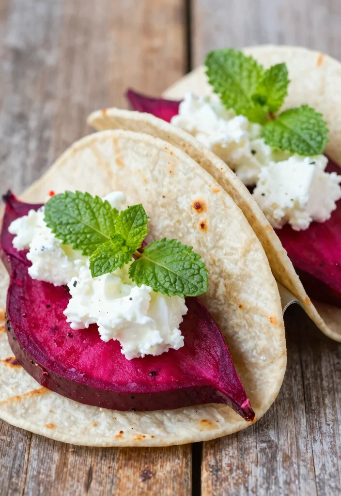 12 Vegetarian Taco Recipes for Meatless Nights 9. Roasted Beet Tacos 0