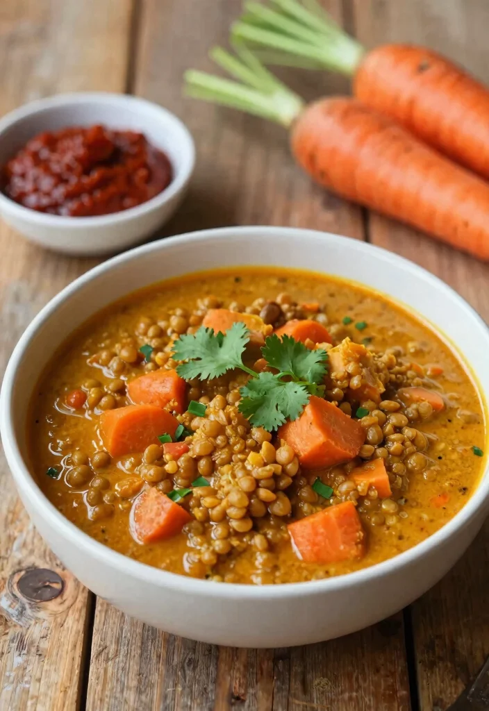 12 Vegetarian Thai Curry Recipes with Bold Spice 51 12 Vegetarian Thai Curry Recipes with Bold Spice 11. Thai Curry with Lentils and Carrots 0