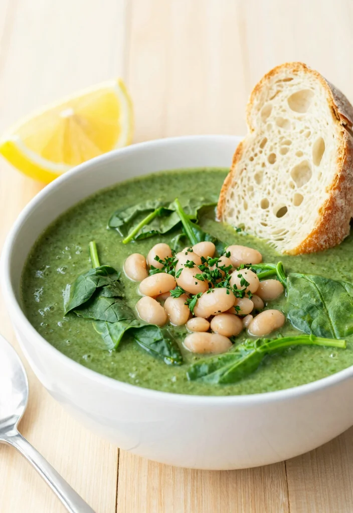 12 Winter Vegetarian Recipes for Cozy Nights 6 12 Winter Vegetarian Recipes for Cozy Nights 6. Spinach and White Bean Soup 0
