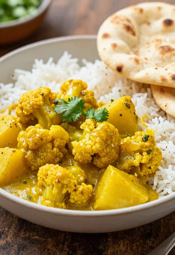 12 Winter Vegetarian Recipes for Cozy Nights 17 12 Winter Vegetarian Recipes for Cozy Nights 7. Cauliflower and Potato Curry 0