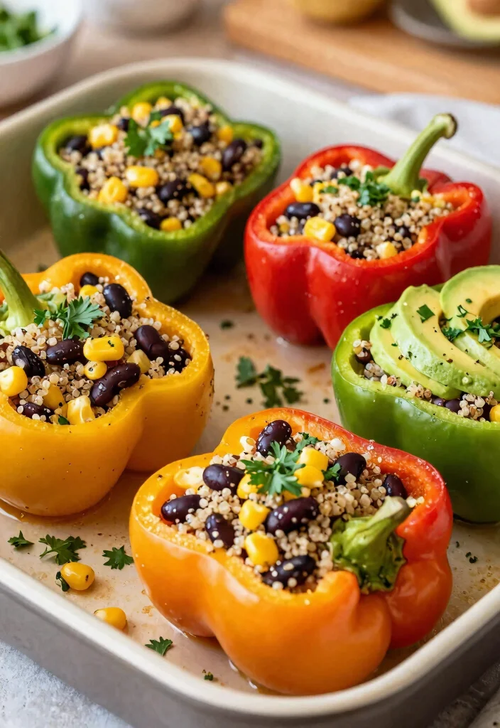 14 Best Vegan Recipes for Everyday Plant Based Meals 10. Stuffed Peppers 0