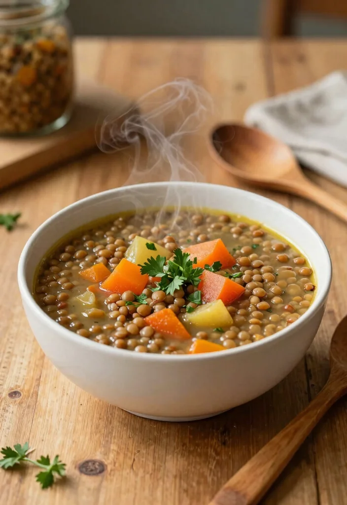 14 Best Vegan Recipes for Everyday Plant Based Meals 4. Hearty Lentil Soup 0