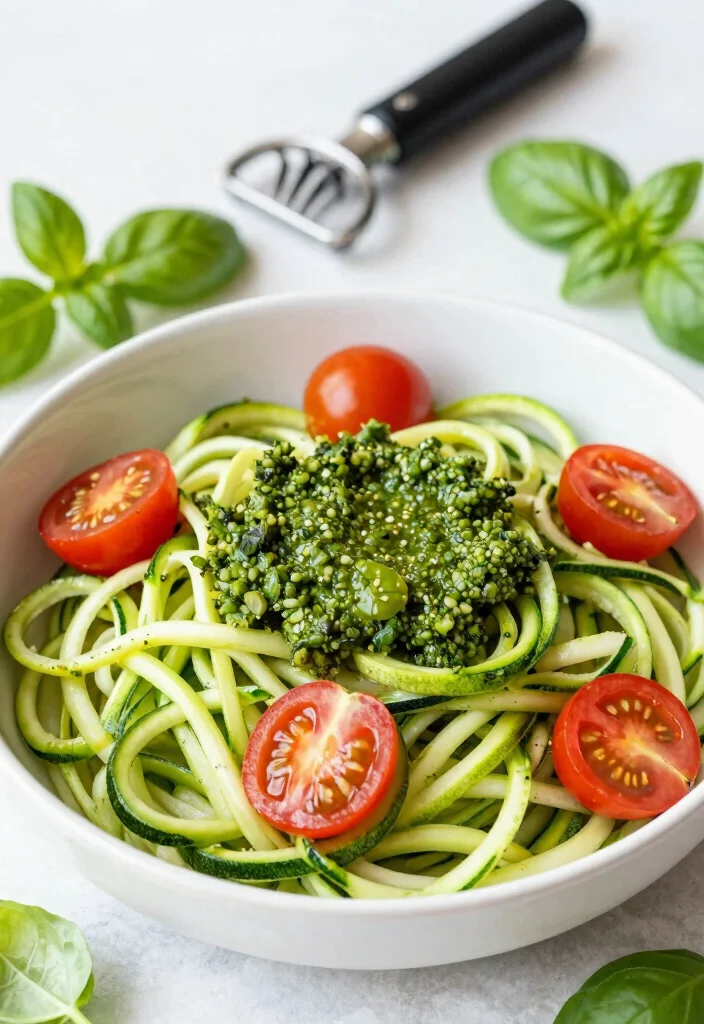14 Best Vegan Recipes for Everyday Plant Based Meals 8. Zucchini Noodles with Pesto 0