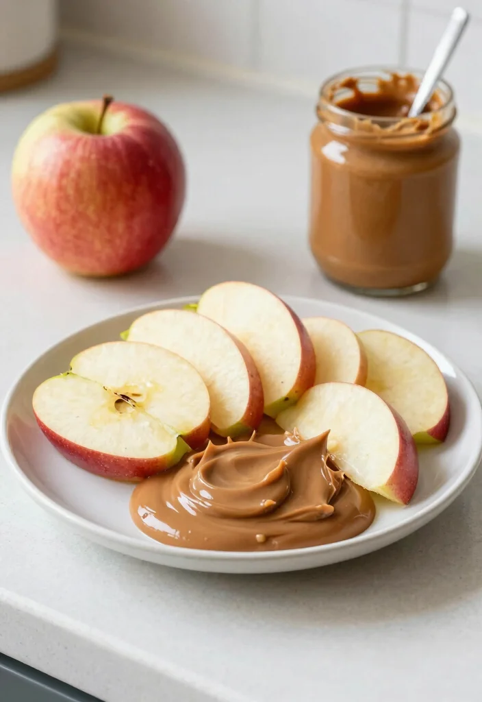 14 Healthy Recipes for Balanced Everyday Eating 12. Apple Nut Butter Snack 0