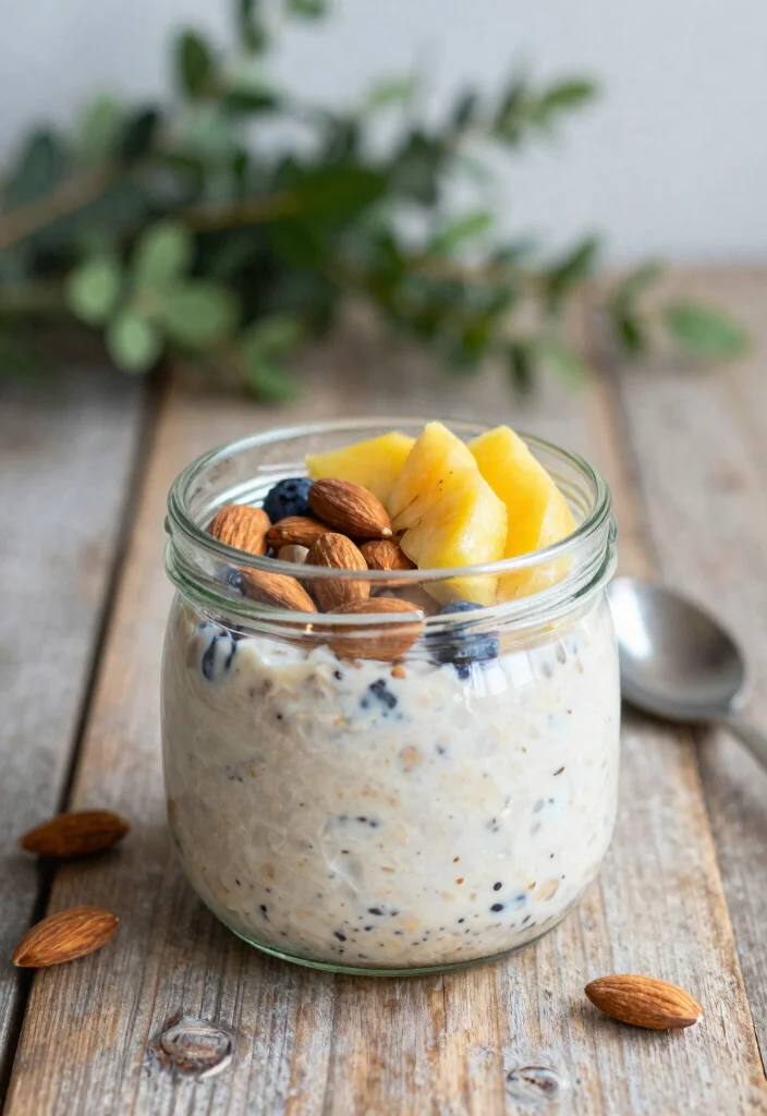 14 Healthy Recipes for Balanced Everyday Eating 13. Overnight Oats with Almonds 0