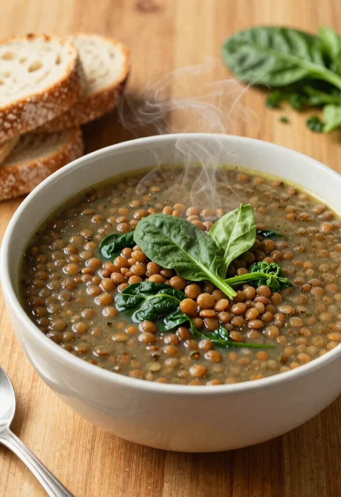 14 Healthy Recipes for Balanced Everyday Eating 5. Lentil Soup with Spinach 0