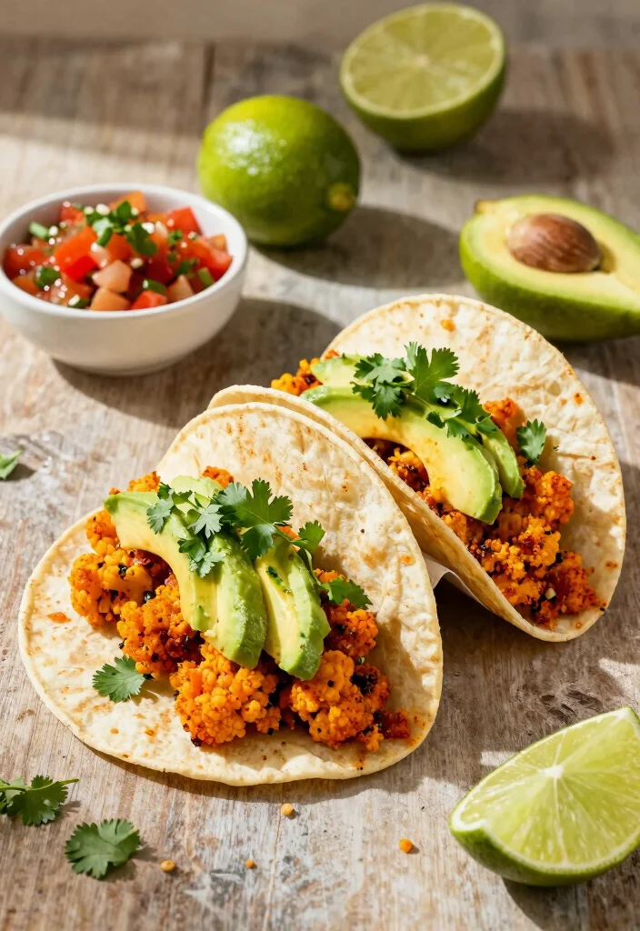 14 Healthy Recipes for Balanced Everyday Eating 7. Spicy Cauliflower Tacos 0
