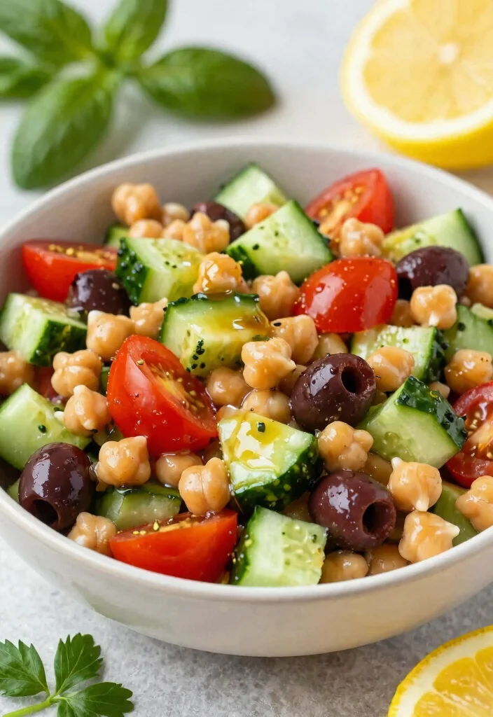 14 Recipes for Healthy Everyday Meals 52 14 Recipes for Healthy Everyday Meals 12. Greek Chickpea Salad 0