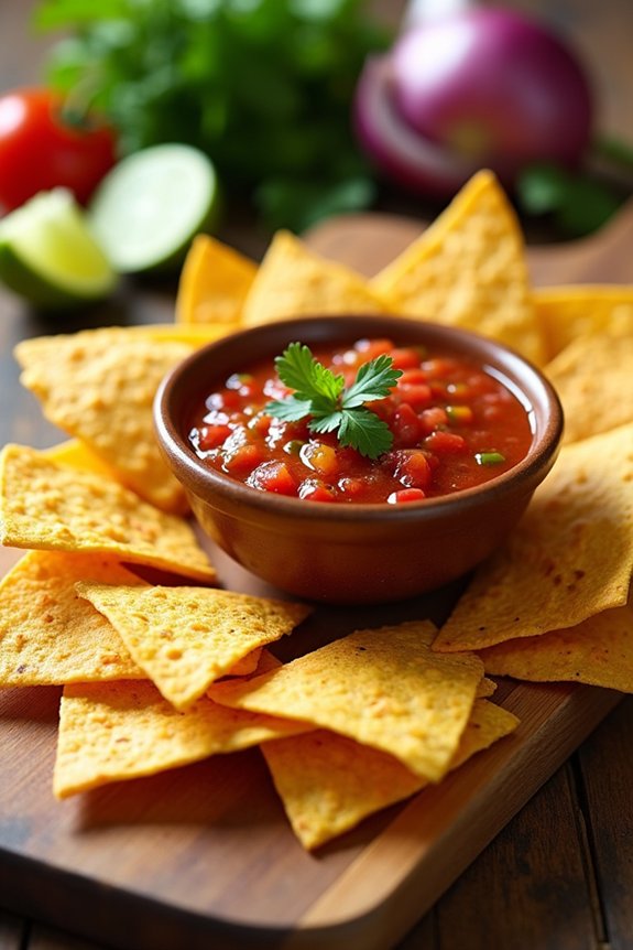 baked chips fresh salsa balanced portions