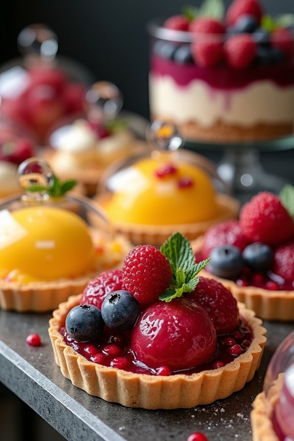 bright berry fruit desserts sparkle