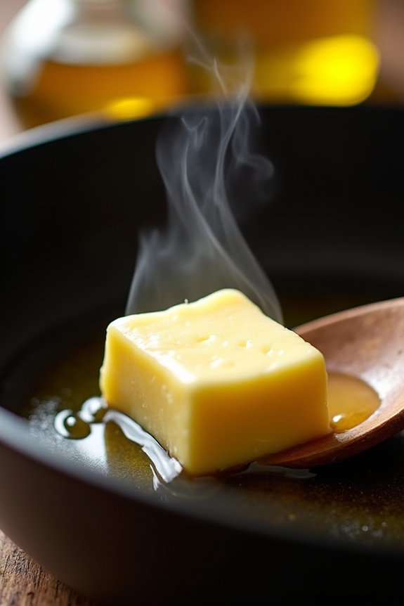 butter for medium heat oils for high heat
