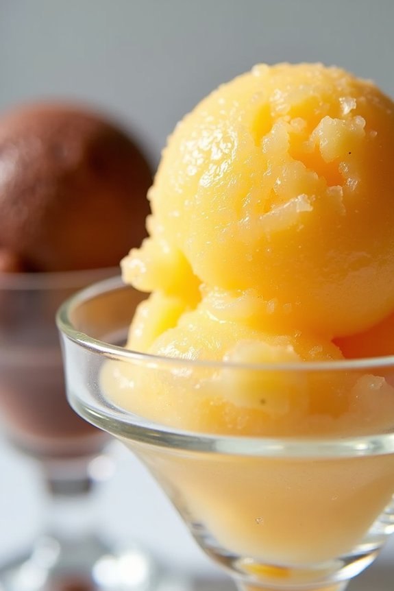 chocolate citrus sorbets may conceal dairy