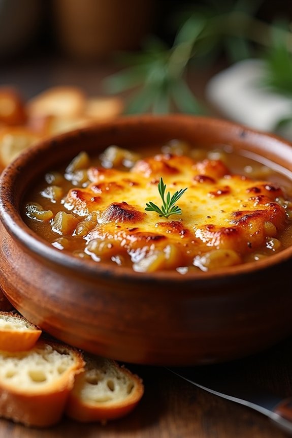 crispy broiled cheese topped gratin