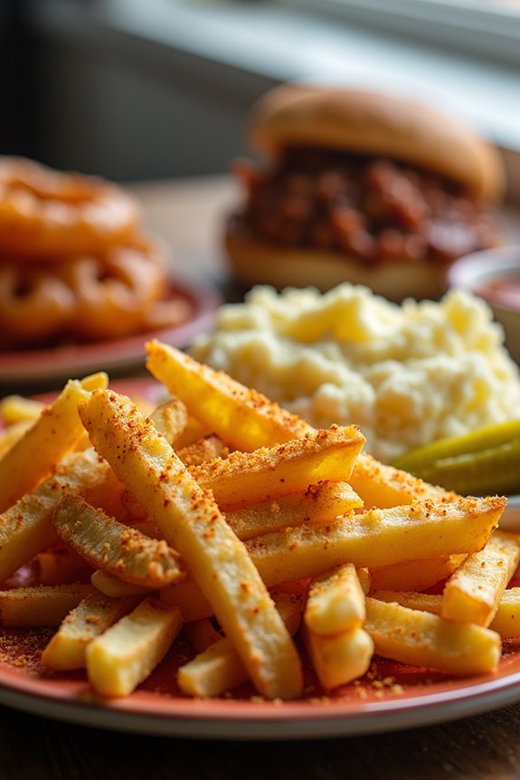 crispy potato sides complement sloppy joes