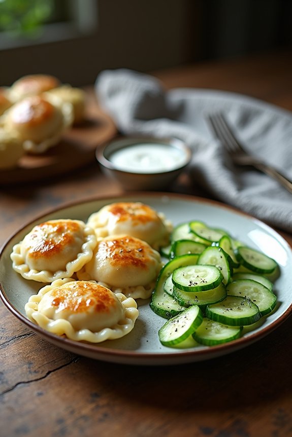 7 Best Side Dishes to Serve With Perogies for Dinner 6 cucumber dill sour cream salad