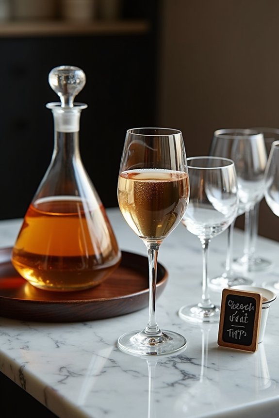 dessert wine temperature and storage