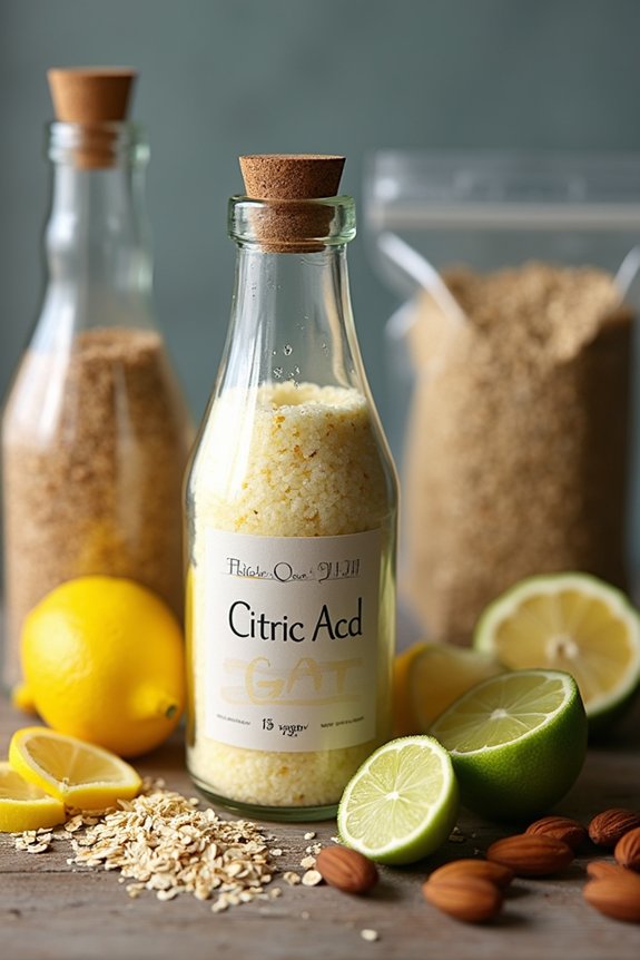 fresh lemon juice as citric acidity