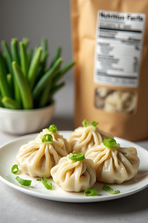 frozen dumplings can rival freshnutritious labels matter