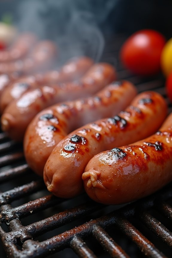keep casing intact grill gently